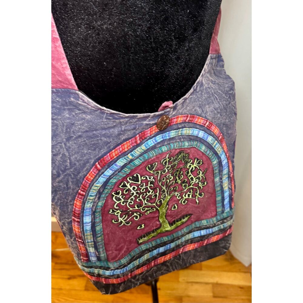 Tree of Life Embroidered Boho Shoulder Bag | Festival | Hippie | NWT